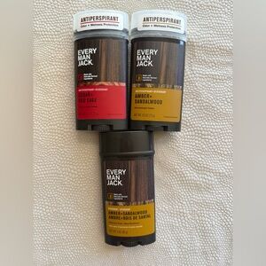 Antiperspirant/deodorant pack - Cedarwood, Amber, Sandalwood scents